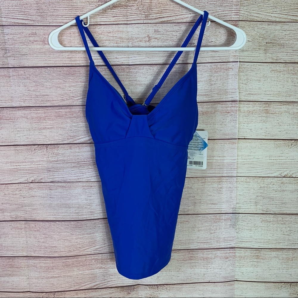 Athleta NWT Leila Blue Tankini Size 32B/C